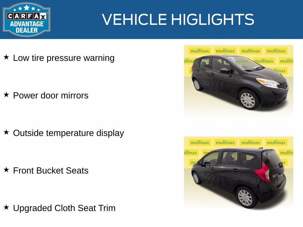2016 Super Black Nissan Versa Note SV FWD Hatchback