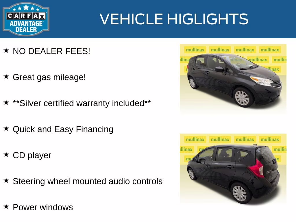 2016 Super Black Nissan Versa Note SV FWD Hatchback