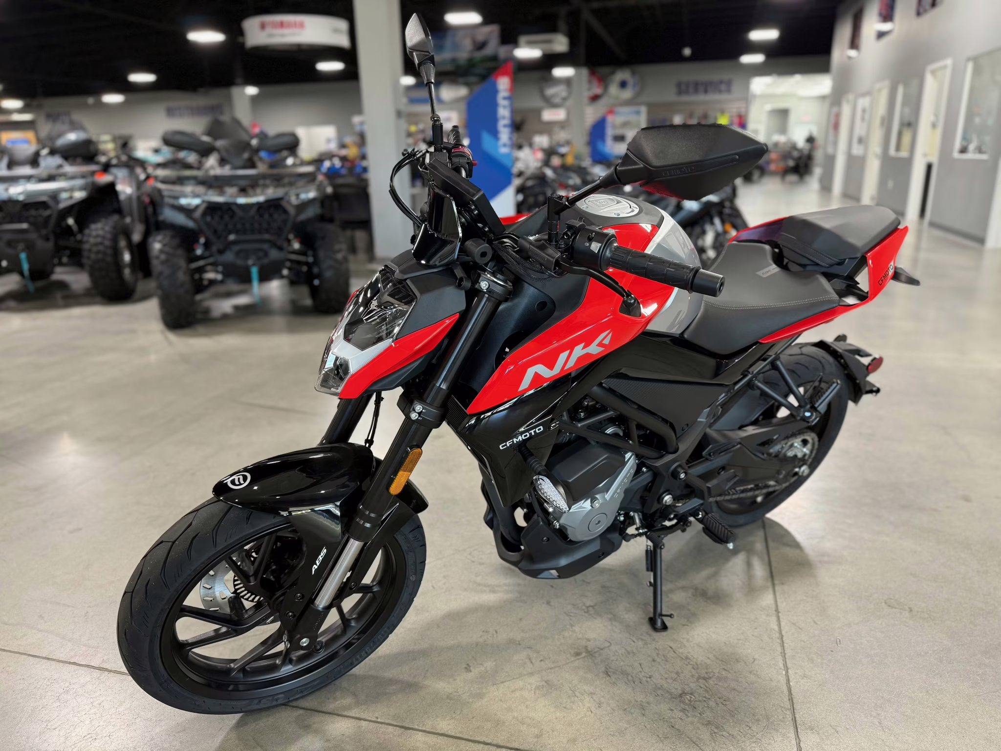 2025 RED CFMOTO 300NK Motorcycle