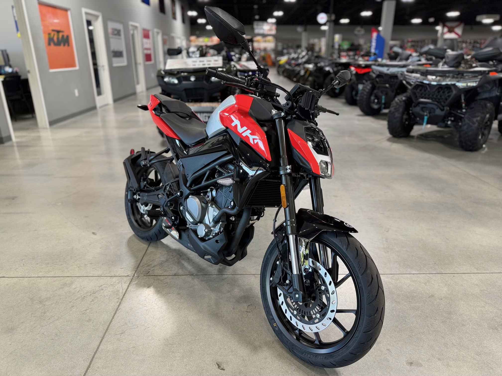 2025 RED CFMOTO 300NK Motorcycle