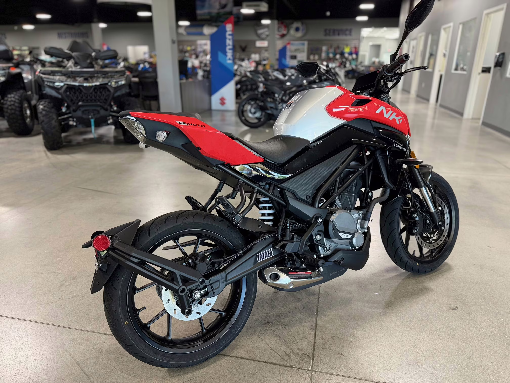 2025 RED CFMOTO 300NK Motorcycle