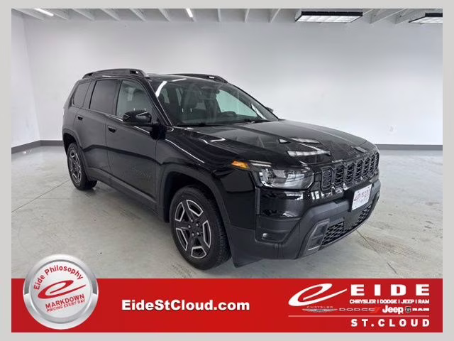 2026 Diamond Black Crystal Pearlcoat Jeep Cherokee Limited 4X4 SUV