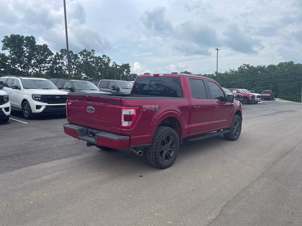 2021 Rapid Red Metallic Tinted Clearcoat Ford F-150 LARIAT 4X4 Truck