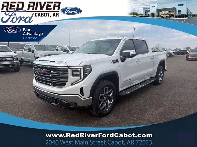 2023 White Frost Tricoat GMC Sierra SLT 4X4 Truck