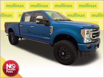 2021 Blue Metallic Ford Super Duty F-250 SRW Platinum 4X4 Truck