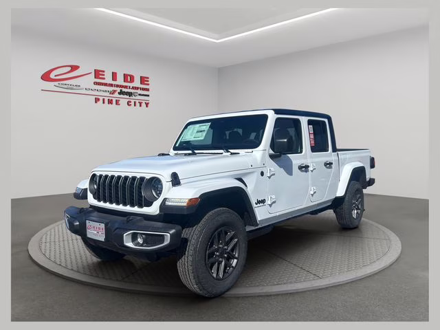 2026 Bright White Clearcoat Jeep Gladiator Sport S 4X4 Truck