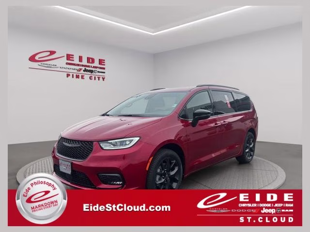 2026 Red Hot Pearlcoat Chrysler Pacifica Select AWD Van