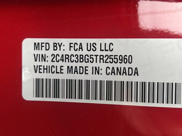 2026 Red Hot Pearlcoat Chrysler Pacifica Select AWD Van