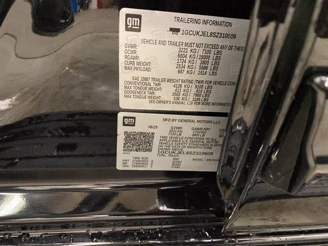 2025 Black Chevrolet Silverado 1500 High Country 4X4 Truck