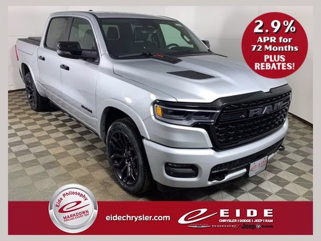 2026 Silver Zynith Ram 1500 Limited Night Edition 4X4 Truck