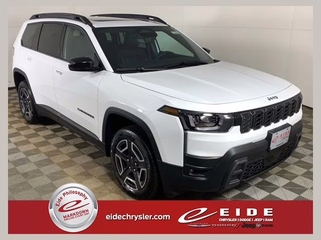 2026 Bright White Clearcoat Jeep Cherokee Limited 4X4 SUV