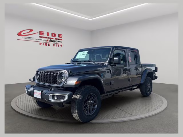 2026 Granite Crystal Metallic Clearcoat Jeep Gladiator Sport S 4X4 Truck