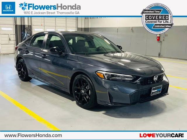 2026 Meteorite Gray Metallic Honda Civic Sport Sedan