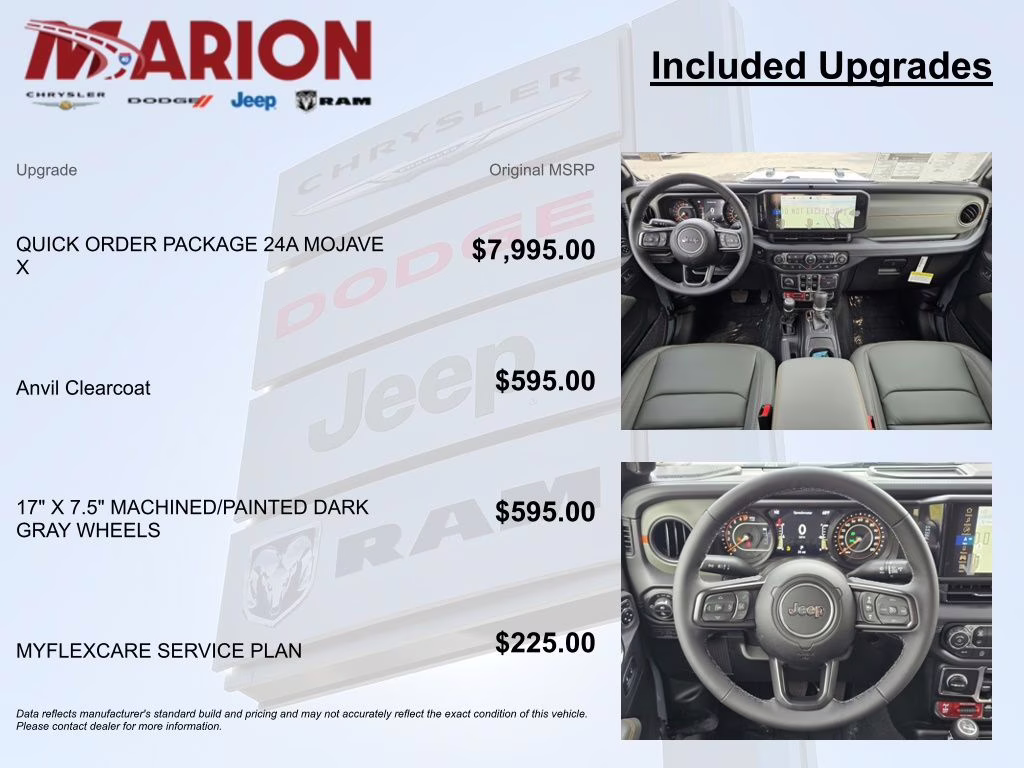 2026 Anvil Clearcoat Jeep Gladiator Mojave 4X4 Truck