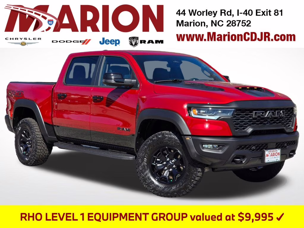 2026 Molten Red Pearlcoat Ram 1500 RHO 4X4 Truck
