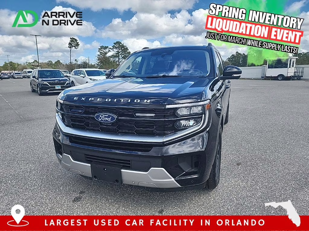 2025 Black Metallic Ford Expedition Max Platinum 4X4 SUV