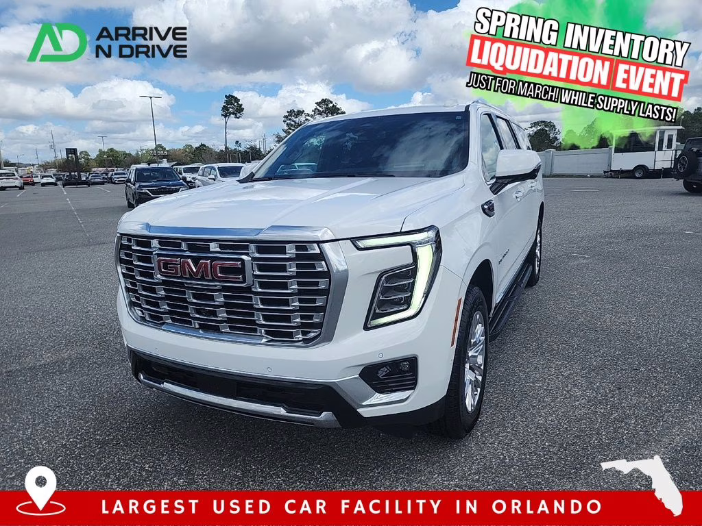 2025 Summit White GMC Yukon XL Denali RWD SUV