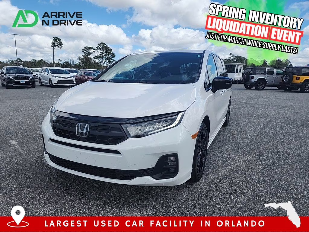 2025 Black Honda Odyssey Sport-L FWD Van