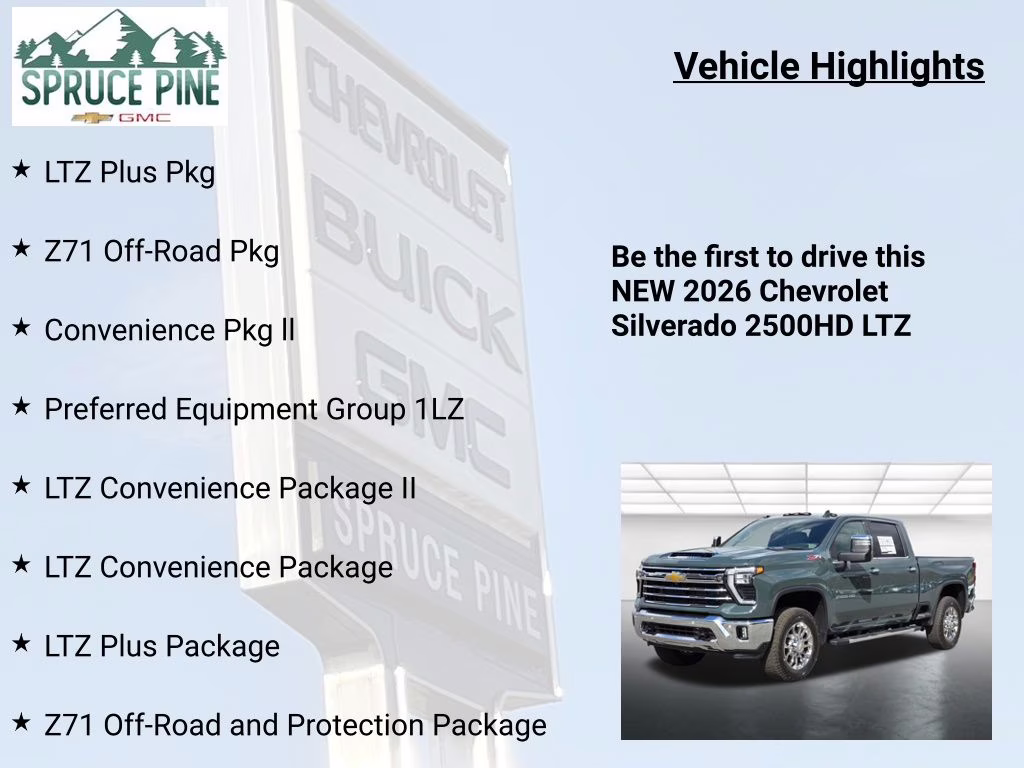 2026 Cypress Gray Chevrolet Silverado 2500HD LTZ 4X4 Truck