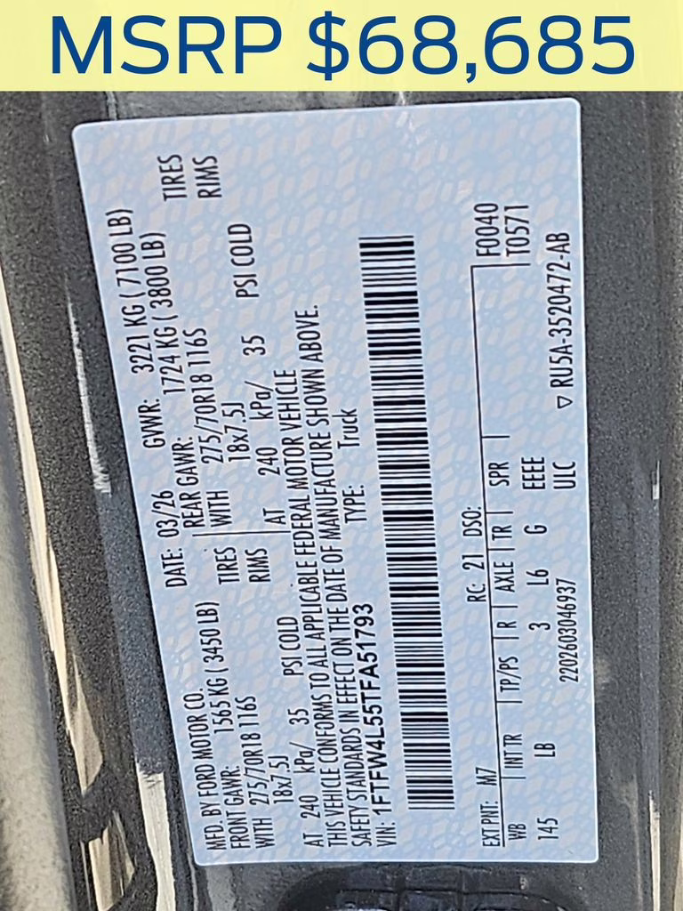 2026 Carbonized Gray Metallic Ford F-150 Tremor 4X4 Truck