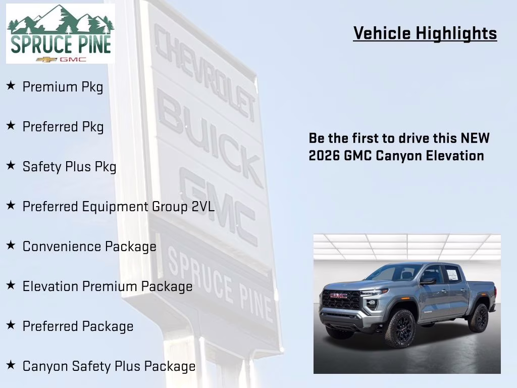 2026 Sterling Metallic GMC Canyon Elevation RWD Truck