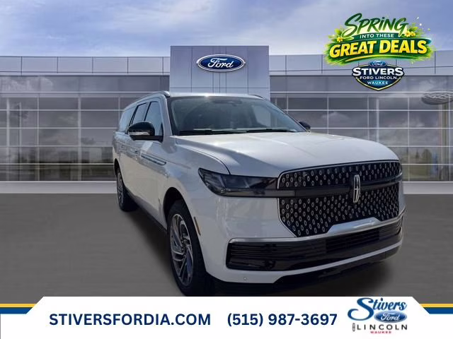 2026 Star White Metallic Tri-Coat Lincoln Navigator L Reserve 4X4 SUV