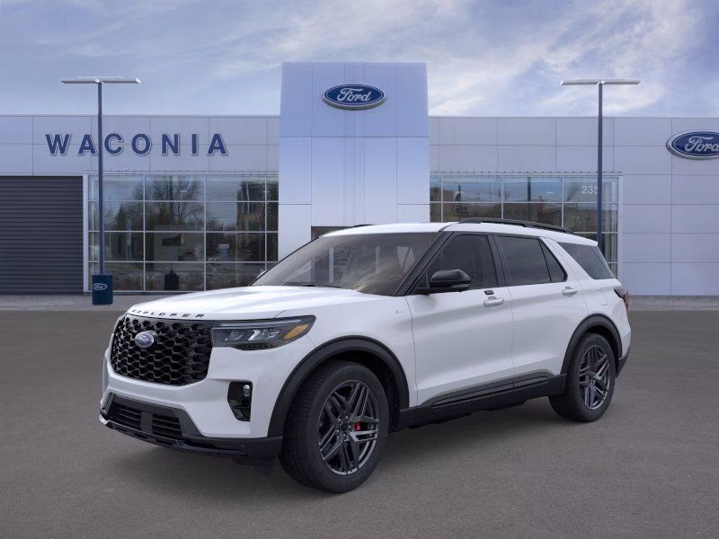 2026 Space White Metallic Ford Explorer ST-Line 4X4 SUV