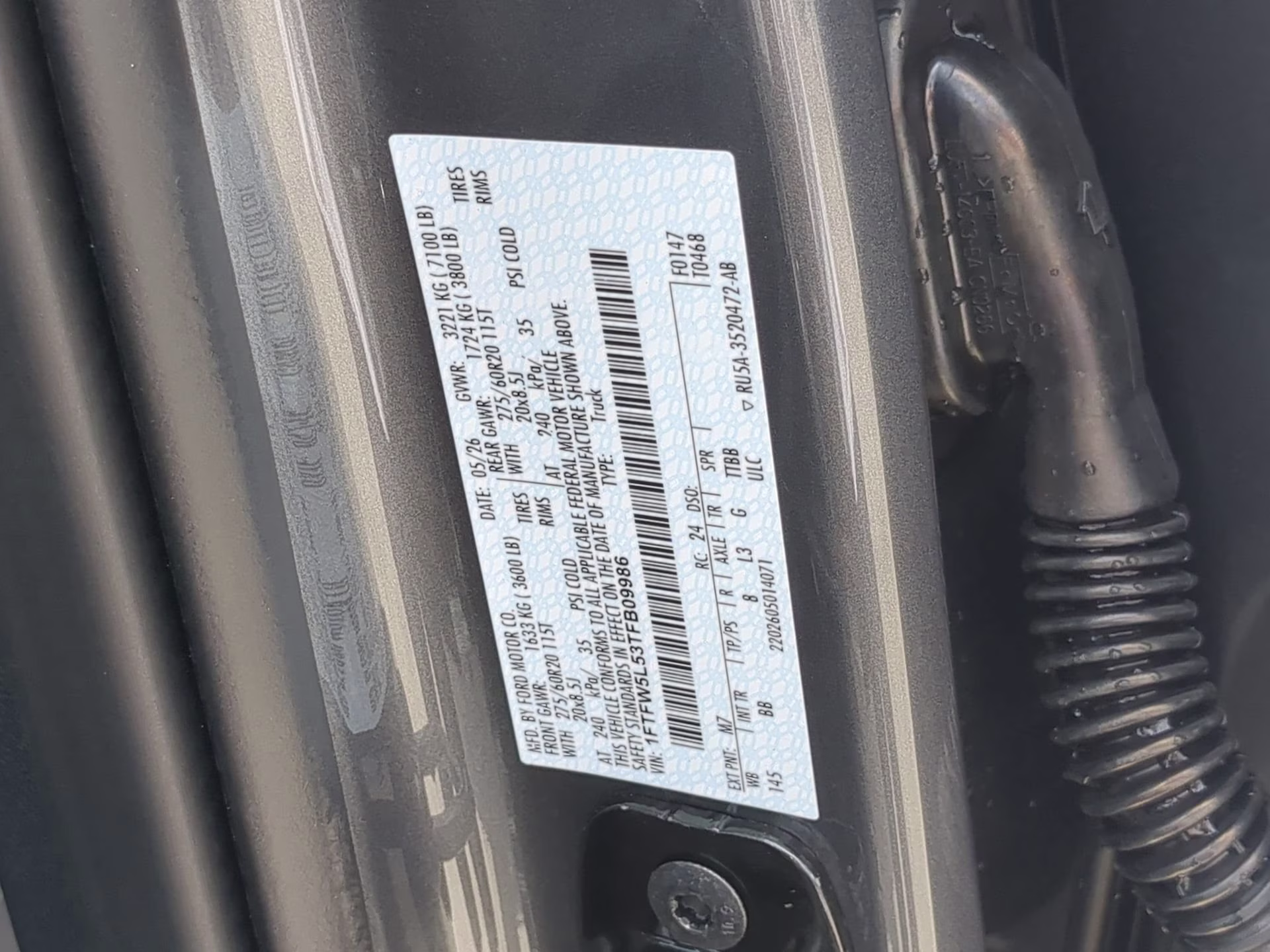 2026 Carbonized Gray Metallic Ford F-150 LARIAT Crew Cab Pickup 4X4 Truck