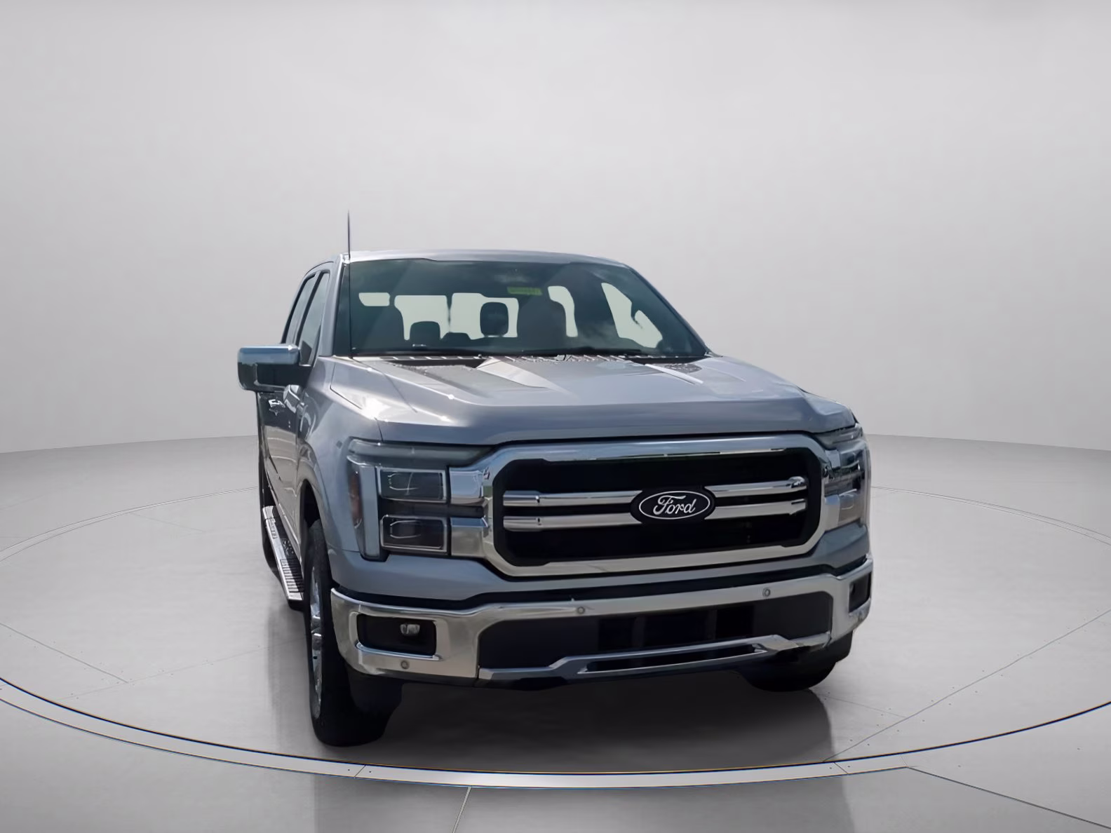 2026 Iconic Silver Metallic Ford F-150 LARIAT Crew Cab Pickup 4X4 Truck