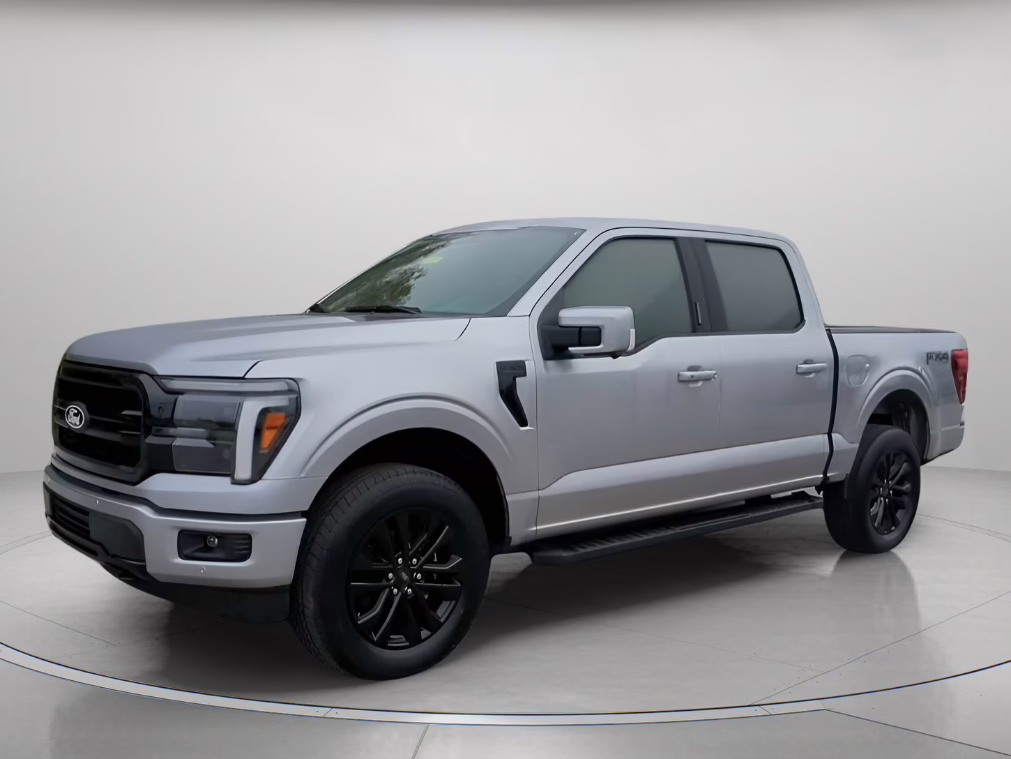 2026 Iconic Silver Metallic Ford F-150 LARIAT Crew Cab Pickup 4X4 Truck