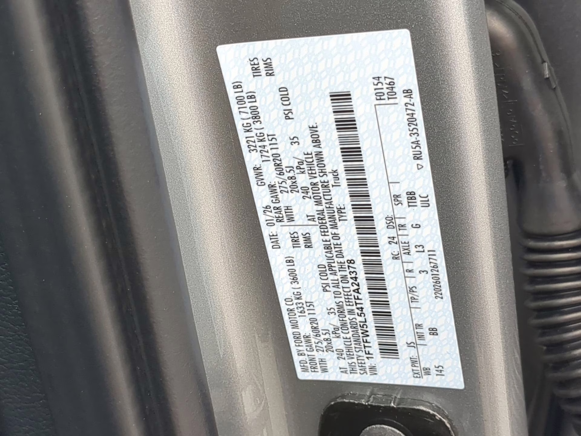 2026 Iconic Silver Metallic Ford F-150 LARIAT Crew Cab Pickup 4X4 Truck