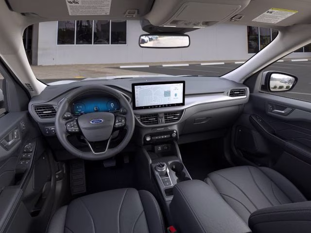 2025 Star White Metallic Tri-Coat Ford Escape Plug-In Hybrid Base FWD SUV