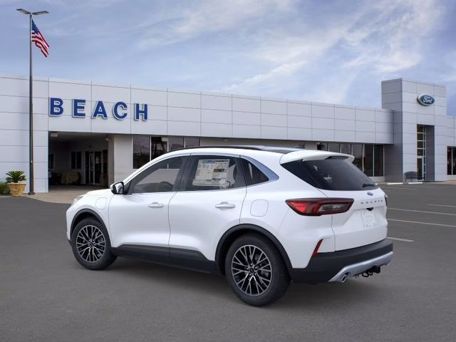 2025 Star White Metallic Tri-Coat Ford Escape Plug-In Hybrid Base FWD SUV