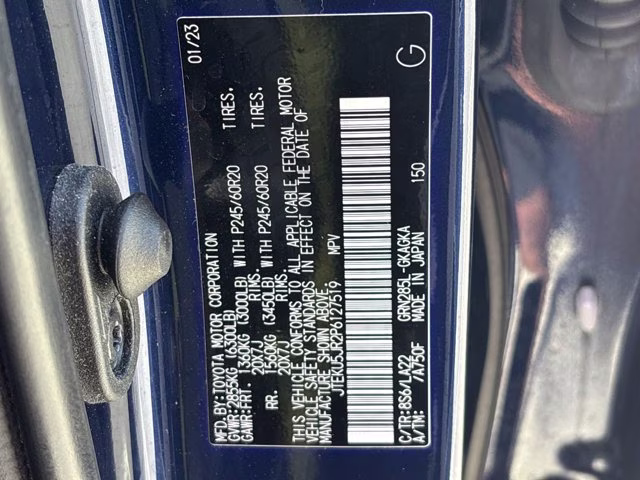 2023 Nautical Blue Metallic Toyota 4Runner Limited 4X4 SUV