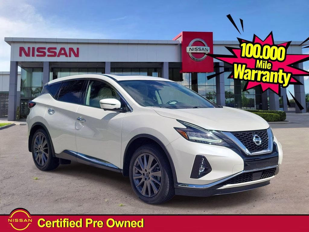 2021 Pearl White Tricoat Nissan Murano SV FWD SUV