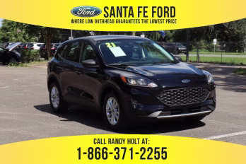 2021 Agate Black Metallic Ford Escape S FWD SUV