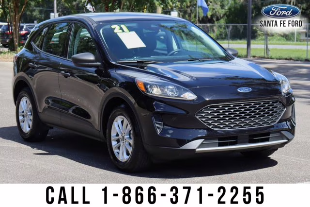 2021 Agate Black Metallic Ford Escape S FWD SUV