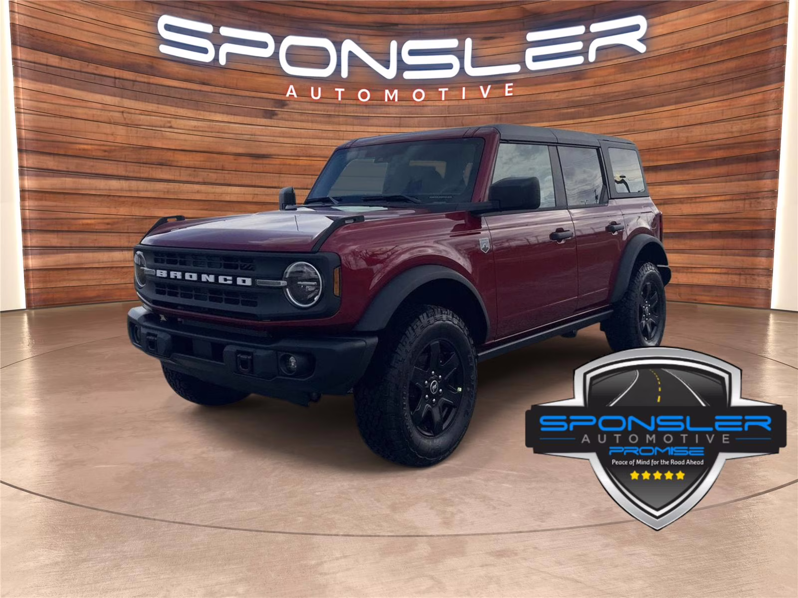 2025 Ruby Red Metallic Tinted Clearcoat Ford Bronco Big Bend 4X4 SUV