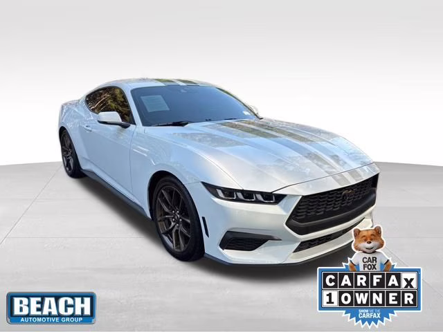 2024 Oxford White Ford Mustang EcoBoost Premium RWD Coupe