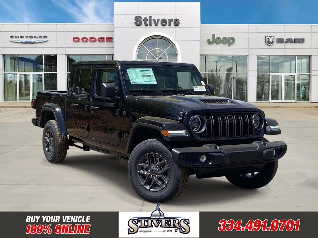 2026 Black Clearcoat Jeep Gladiator Sport S 4X4 Truck