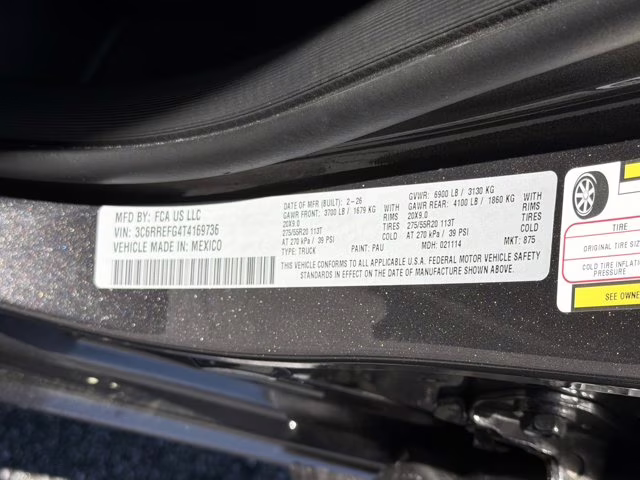 2026 Granite Crystal Metallic Clearcoat Ram 1500 Big Horn RWD Truck