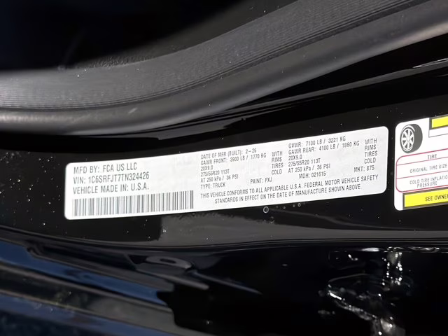 2026 Diamond Black Crystal Pearlcoat Ram 1500 Laramie 4X4 Truck