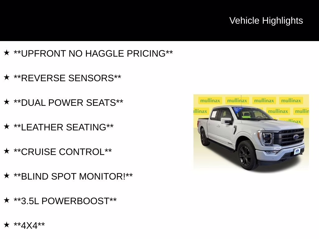 2023 Avalanche Ford F-150 Lariat 4X4 Truck