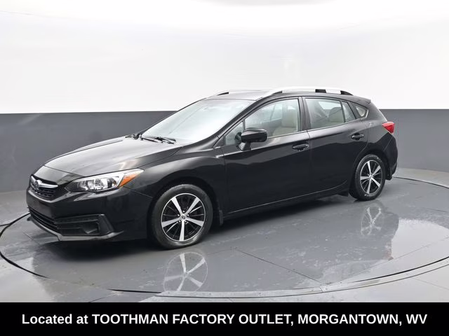 2023 Crystal Black Silica Subaru Impreza Premium AWD Hatchback