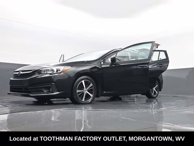 2023 Crystal Black Silica Subaru Impreza Premium AWD Hatchback