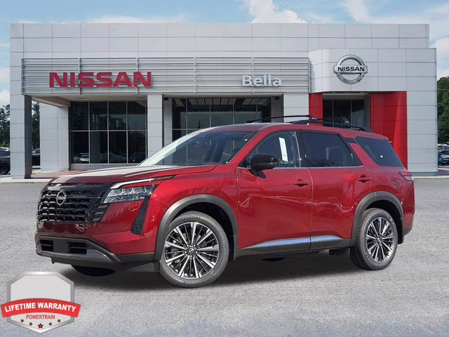 2026 Scarlet Ember Tintcoat Nissan Pathfinder Platinum FWD SUV