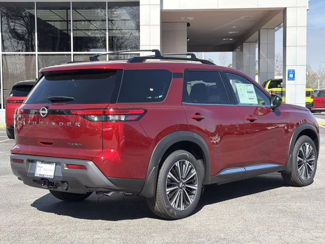 2026 Scarlet Ember Tintcoat Nissan Pathfinder Platinum FWD SUV