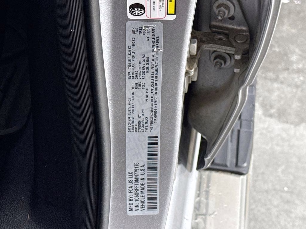 2021 Billet Silver Metallic Clearcoat Ram 1500 Big Horn/Lone Star 4X4 Truck