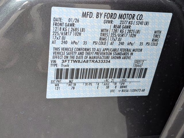 2026 Gray Metallic Ford Maverick XLT AWD Truck