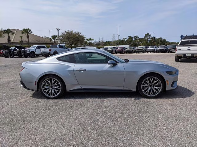 2025 Silver Metallic Ford Mustang EcoBoost Premium RWD Coupe